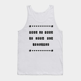 Hand in hand to grow old together Tank Top